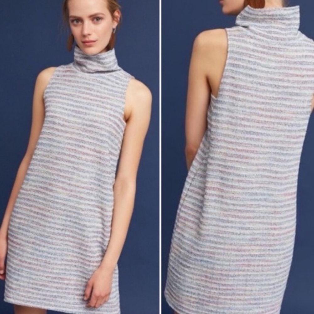Anthropologie x Akemi + Kin Nubby Sleeveless Turtleneck Dress